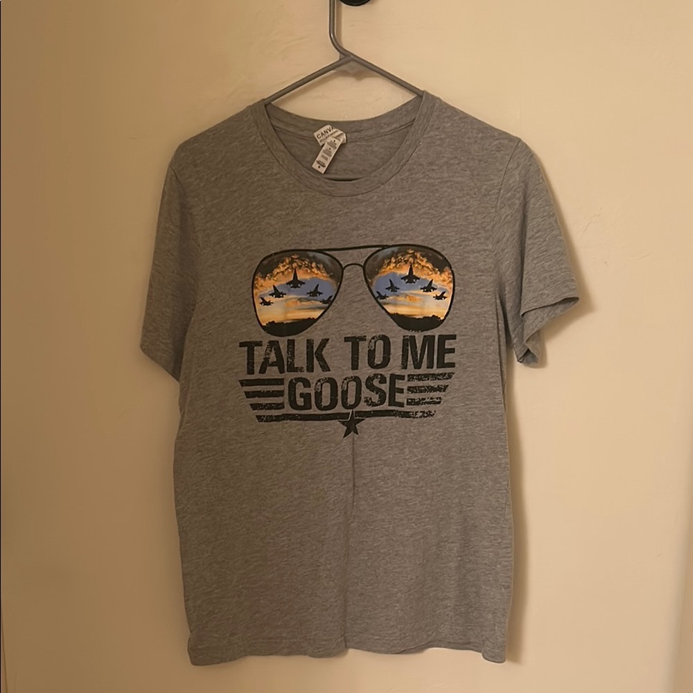 Bella Canvas Gray Graphic Tee - Talk to Me Goose